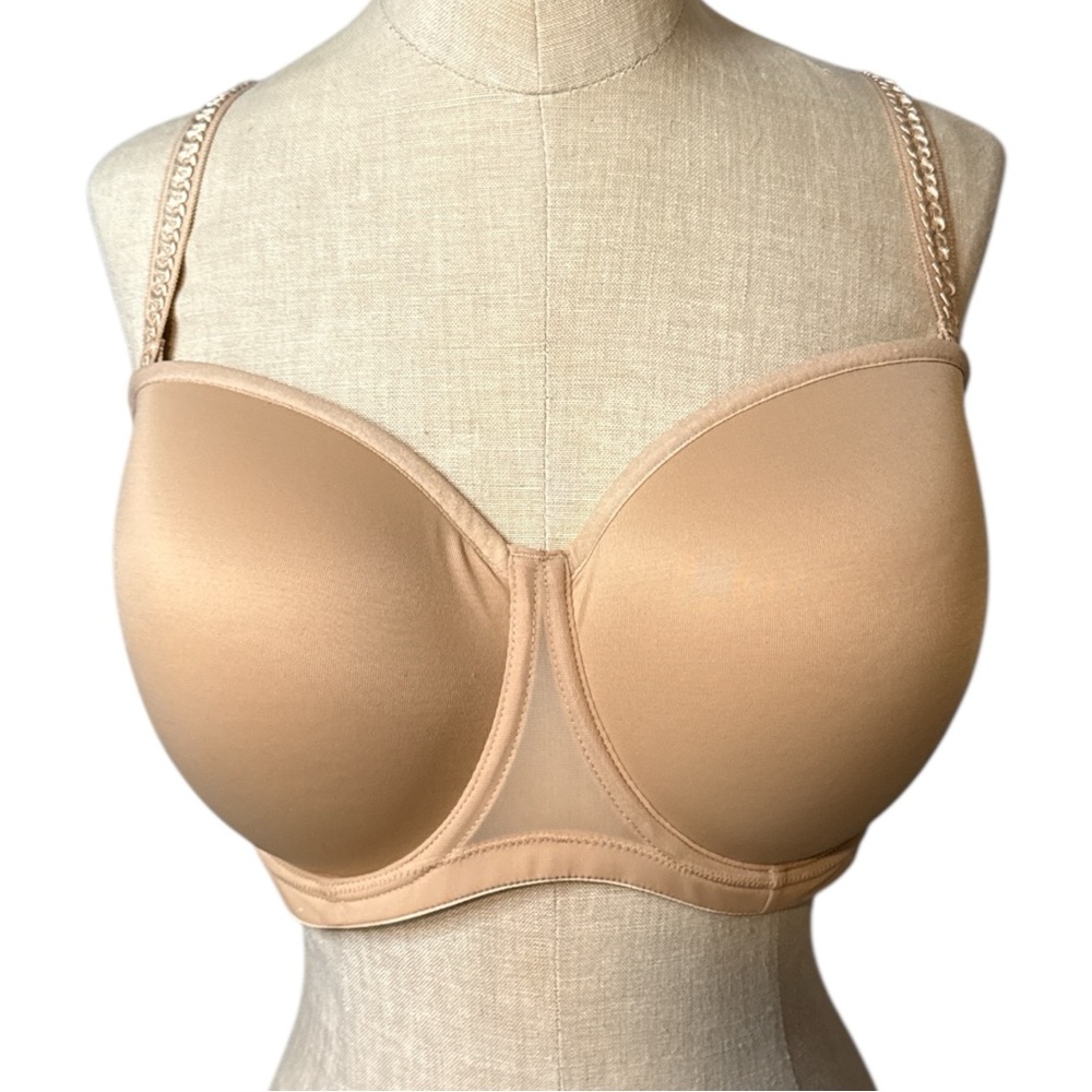 Le Mystere Soiree Strapless Bra 38DD/E Nude Convertible Underwire NWT